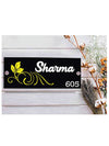 Woopme: Customised Modern Home Name Plate Acrylic Board For House Outdoor & Indoor Uses (Multicolor)