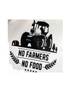 Woopme: No Farmers No Food Exterior Vinyl Decal Sticker For Car and Bike