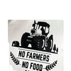 Woopme: No Farmers No Food Exterior Vinyl Decal Sticker For Car and Bike Car Exterior Vinyl Decal Woopme 15 x 15 cms W x H Black 