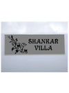 Woopme: Customised Modern Home Name Plate Acrylic Board For House Outdoor & Indoor Uses (Silver, Black)