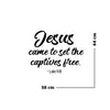 Jesus Quotes Wall Stickers For Bedroom Home Living Room L X H 58 X 44 Cm