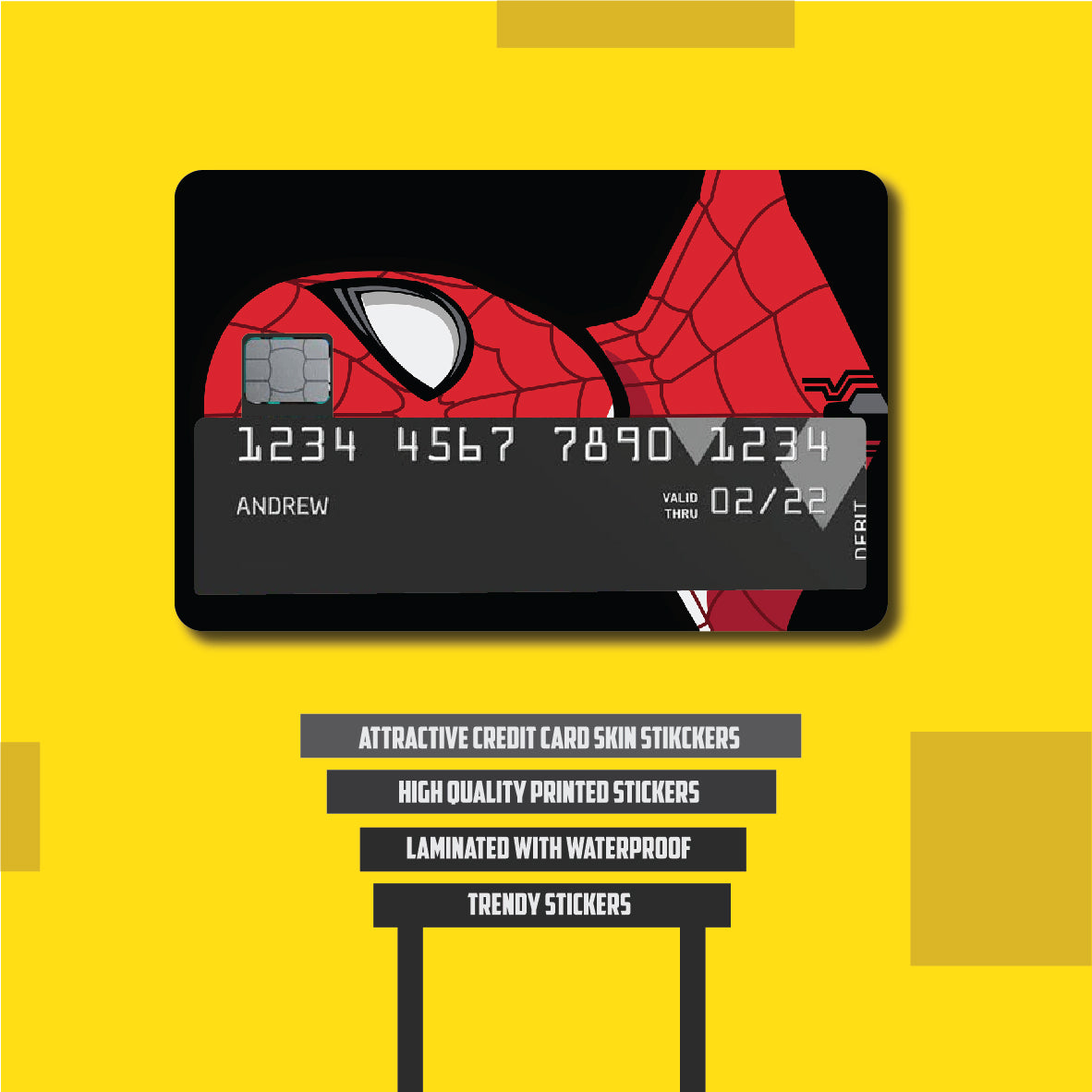 credit card skin wrap stickers – WOOPME