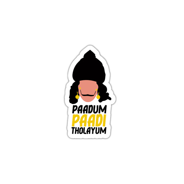 Comedy Actor Vadivelu Laptop Trackpad Mobile Phone Printed Stickers