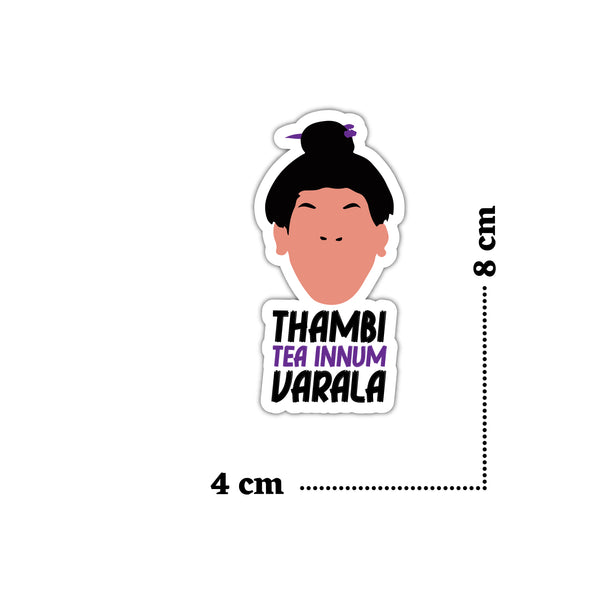 Comedy Actor Vadivelu Theme Printed Laptop Trackpad Mobile Phone Stickers