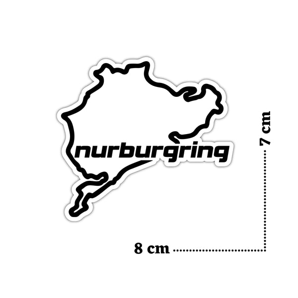 Nurburgring Map Printed Laptop Trackpad Mobile Phone Sticker