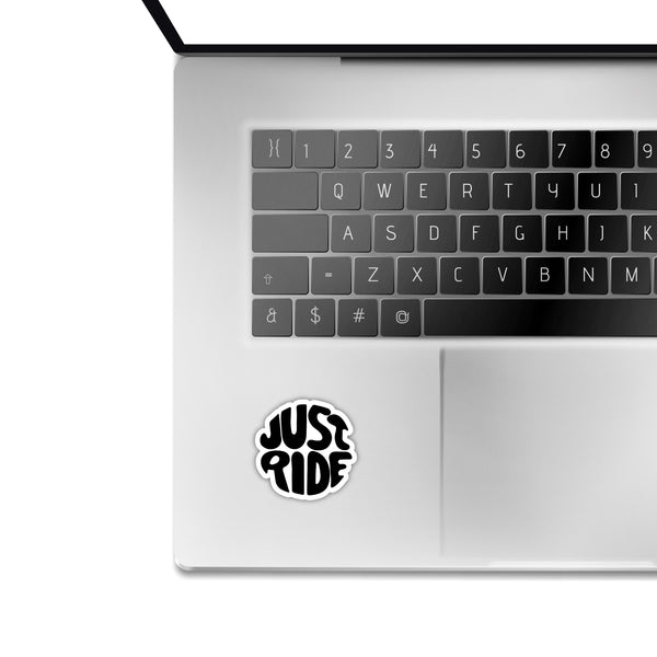Just Ride Theme Printed Laptop Trackpad Mobile Phone Sticker