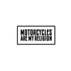Motorcycle Is My Religions Quotes Printed Laptop Trackpad Mobile Phone Sticker