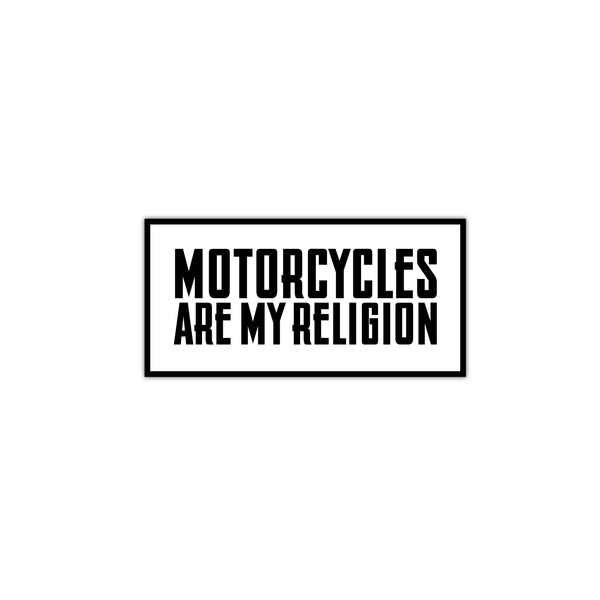 Motorcycle Is My Religions Quotes Printed Laptop Trackpad Mobile Phone Sticker