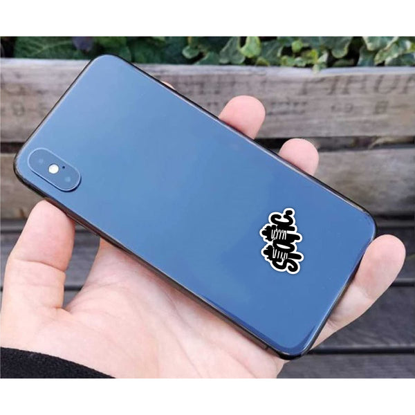 Static Quotes Theme Printed Laptop Trackpad Mobile Phone Sticker