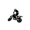 Off Road Bike Racer Theme Printed Laptop Trackpad Mobile Phone Sticker