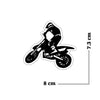 Off Road Bike Racer Theme Printed Laptop Trackpad Mobile Phone Sticker