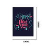 Printed Happy New Year Poster Home Bedroom Shops L x H 12 x 18 Inch