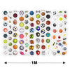 Sports Theme Printed Scrapbook Stickers Laptops Books Mobile Phones