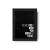 quotes photo frame on wall 