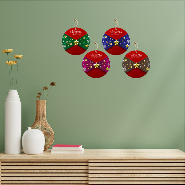 Christmas Theme Wooden Wall Hanging For Home House Living Room