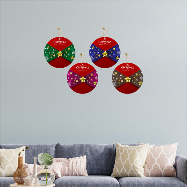 Christmas Theme Wooden Wall Hanging For Home House Living Room