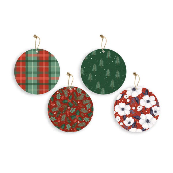 Christmas Theme Wooden Printed Wall Hanging Home House Living Room Décor