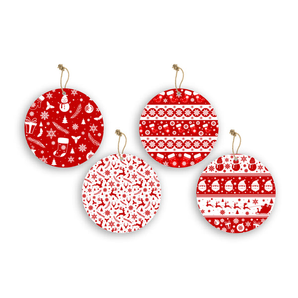 Christmas Theme Wooden Printed Wall Hanging Home House Living Room Décor
