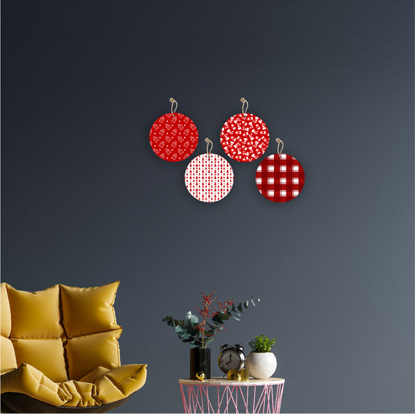 Christmas Theme Wooden Printed Wall Hanging Home House Living Room Décor