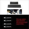 4PCS Anti-Scratch Door Sill Car Stickers Compatible for Ciaz Car Exterior Sill Guard Protector Carbon Fiber and Vinyl Sticker