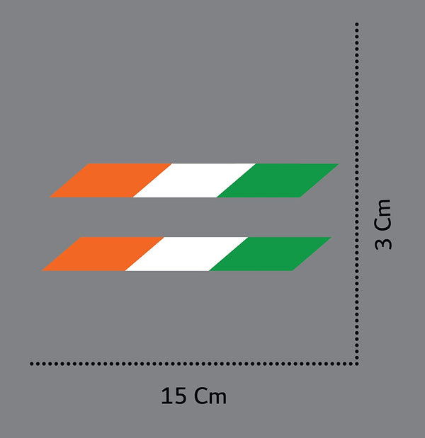 Vinyl Decal India Flag Stickers For Bike Car Sticker 15 x 3 cm