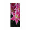 woopme: Refrigerator stickers floral design self adhesive vinyl printed floral decal for double door fridge
