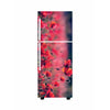 woopme: Refrigerator stickers floral design self adhesive vinyl printed floral decal for double door fridge