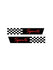 Woopme: Sports Check Self Adhesive Vinyl Decal Sticker For Car Sides Doctor Sticker woopme 