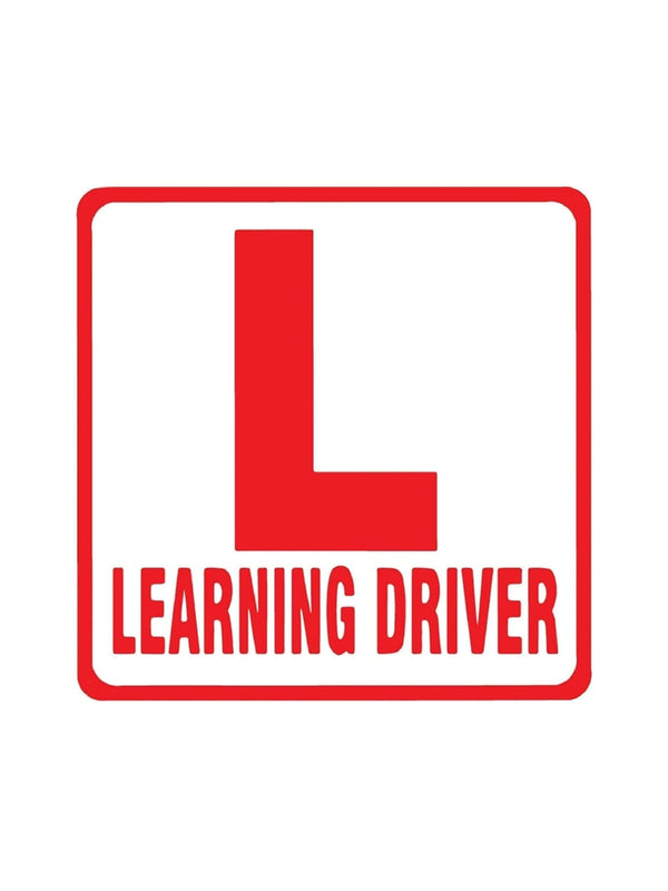 Woopme: L Learning Board Warning Sign Self Adhesive Vinyl Decal Sticker For Car & Bike Doctor Sticker woopme 