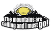 Mountains are calling and I must Go Sticker for car, Bike, Laptop
