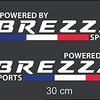 Powered by Vitara Sports Maruthi Suzuki Vitara Breeza Car Accessories Exterior Decorative Stylish Sporty Vinyl Decal Sticker for Sides Hoods...