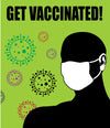 woopme: Get Vaccinated Corona Poster For Public, office, Shops, Hospital, Malls