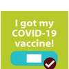 woopme: I Got My Covid-19 Vaccine Corona Poster For Public, office, Shops, Hospital, Malls