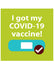 woopme: I Got My Covid-19 Vaccine Corona Poster For Public, office, Shops, Hospital, Malls