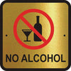 no alcohol sign board 